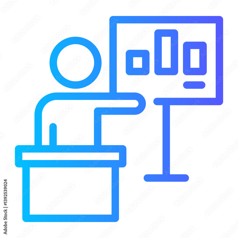 business presentation icon business presentation icon