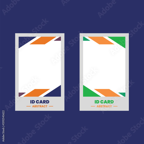 abstract id card for business company and school