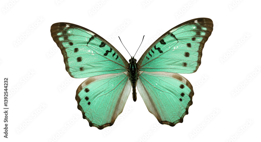 Obraz premium Isolated Blue Morpho Butterfly