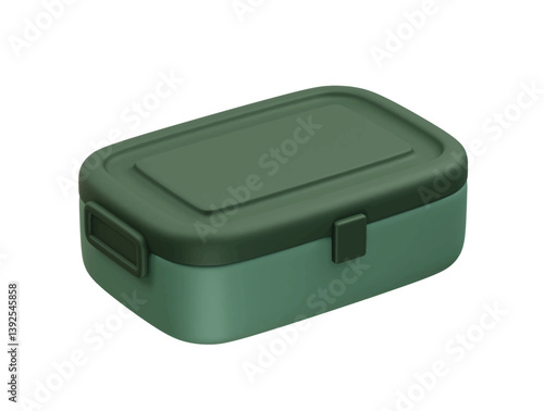 Lunch Box icon 3d rendering illustration