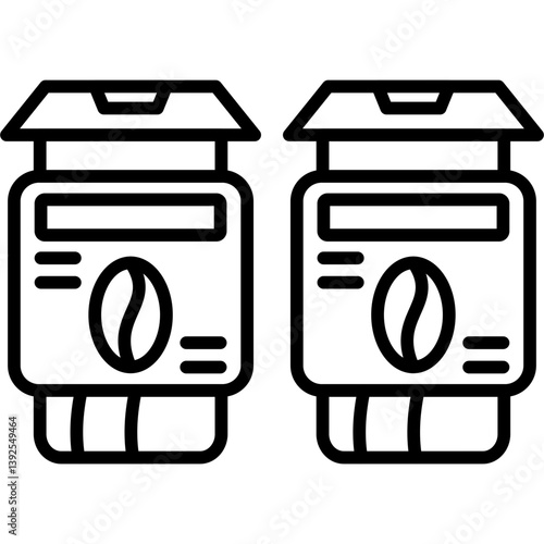 Coffee Cup Icon Vector Element