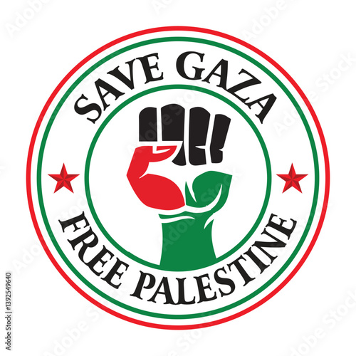 save palestine logo free gaza vector