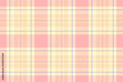 Sweet pastel plaid pattern in pink and yellow.  Perfect for textile design, website backgrounds, scrapbooking, or any project needing a soft, feminine aesthetic.
