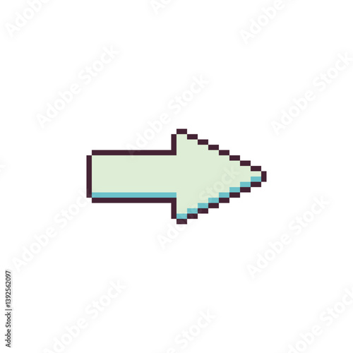 Cursor pixel art icons set, pointer, mouse arrow, design for logo, web, mobile app, badges and patches. isolated vector illustration. 8-bit.