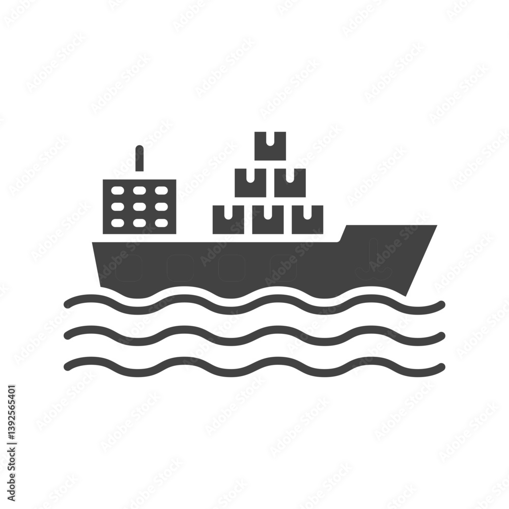 Obraz premium Shipment icon vector image. Suitable for mobile apps, web apps and print media.