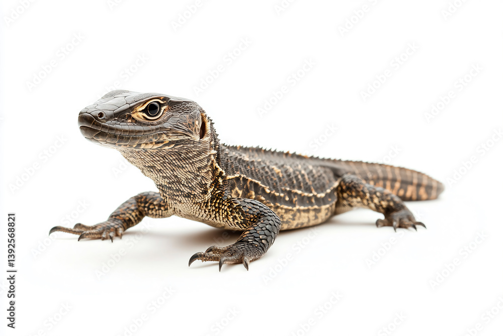 a lizard is sitting on a white surface a lizard is sitting on a white surface