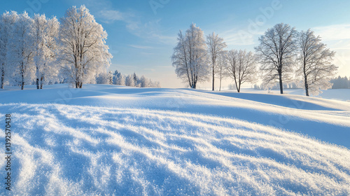 Wallpaper Mural A picturesque snowy hill in the Baltic region, with a blanket of fresh snow and a clear winter sky, showcasing the tranquility of the season Torontodigital.ca