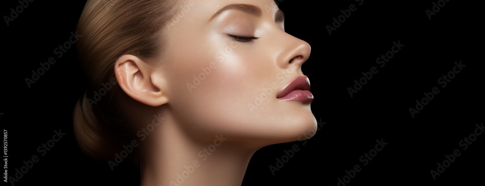 Radiant, flawless skin close-up Radiant, flawless skin close-up