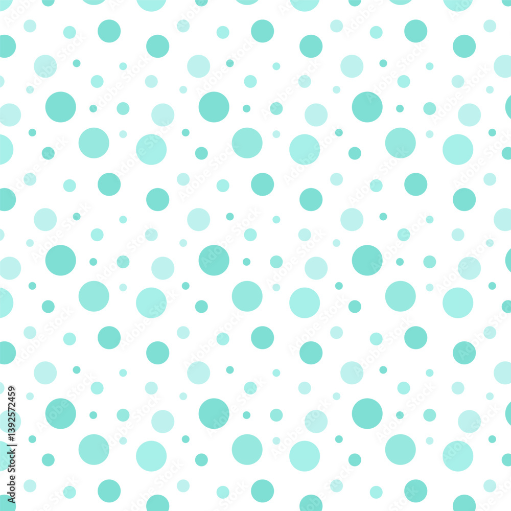 Seamless dots pattern.Polka dot repeat pattern in pastel green isolated on white background.Vector graphic bubbles abstract background. Seamless dots pattern.Polka dot repeat pattern in pastel green isolated on white background.Vector graphic bubbles abstract background.