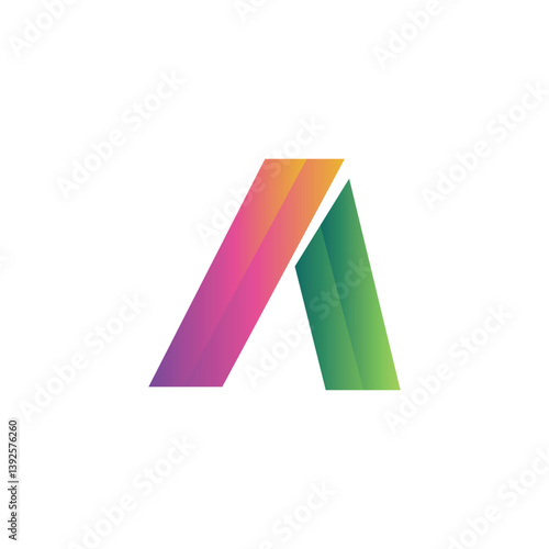 A Gradient Letter Logo