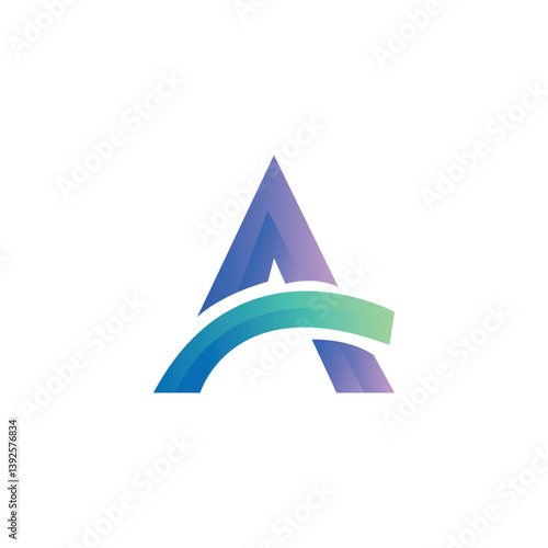 A Gradient Letter Logo