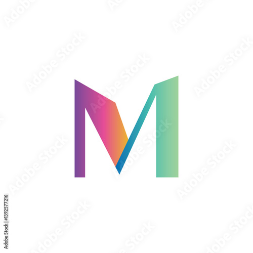M gradient logo