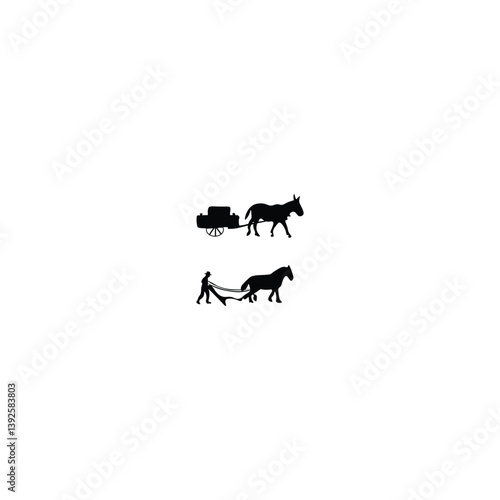 Agriculture silhouette 