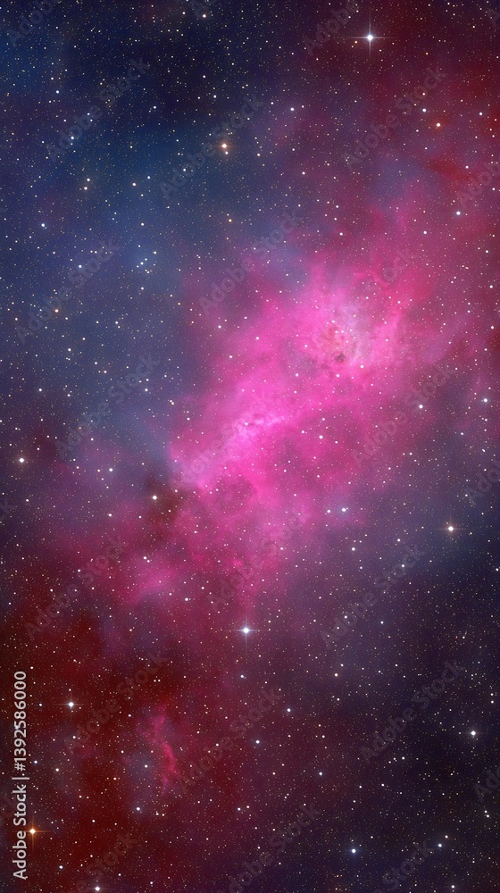 Naklejka premium A gorgeous nebula in the sky displaying a spectacular array of colors and celestial phenomena