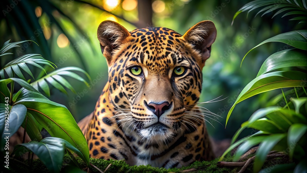 Naklejka premium A Close-Up Full HD Highly Detailed Image of a Tiger