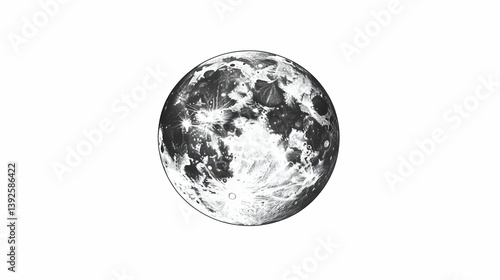 moon drawing easy illustration