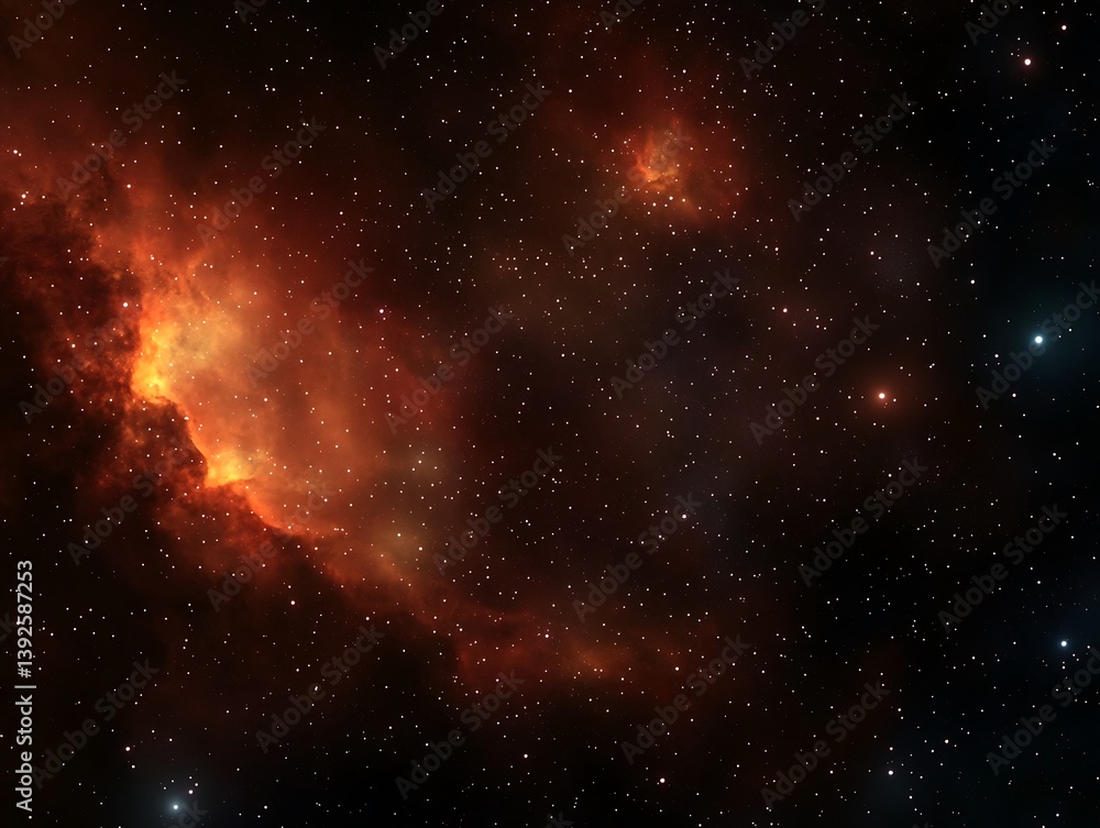 Majestic nebula in the night sky with a universe of stars creating a beautiful celestial view Majestic nebula in the night sky with a universe of stars creating a beautiful celestial view