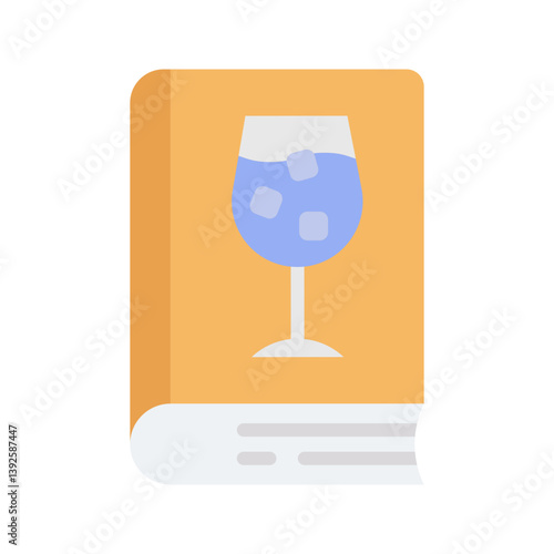 Drinks Recipes icon vector image. Suitable for mobile apps, web apps and print media.