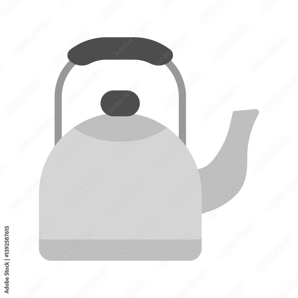 Obraz premium Old Style Kettle icon vector image. Suitable for mobile apps, web apps and print media.
