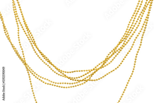 Wallpaper Mural gold beads on transparent background, png Torontodigital.ca