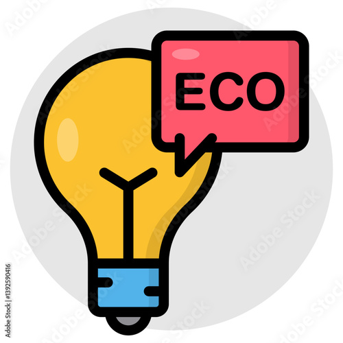 Creative design icon of eco idea
