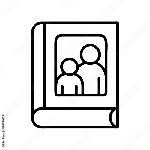 Family photo album scrapbook memory book picture keepsake family portrait memories and togetherness concept