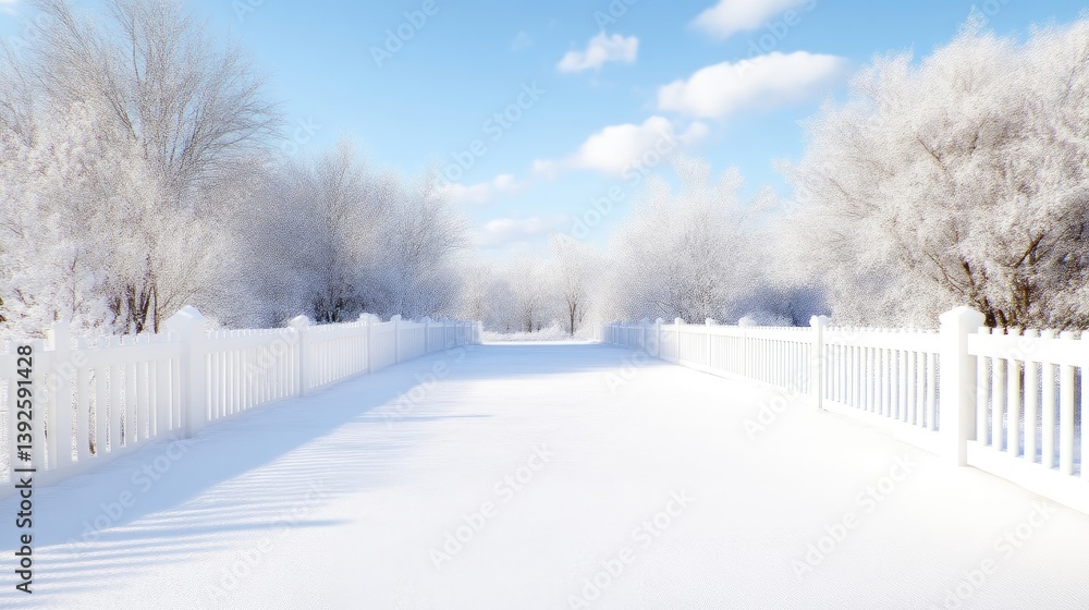 Obraz premium Winter wonderland pathway