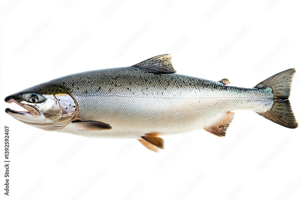 Naklejka premium a fish that is floating in the air