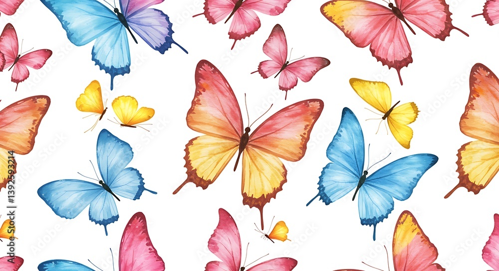 Obraz premium Flutter of Hues AI Generated