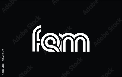 Cuadro en lienzo FEM Creative Unique Modern Letter Logo Design