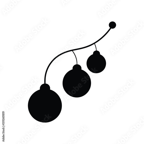 set of christmas balls