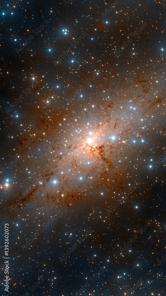 Obraz premium Enormous cluster of stars illuminating the night sky with dazzling brightness and cosmic beauty