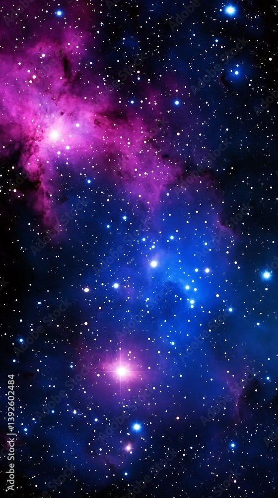 Obraz premium Stunning constellation and its stars illuminating the night sky in a beautiful celestial display