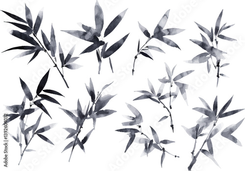 seamless pattern with bamboo