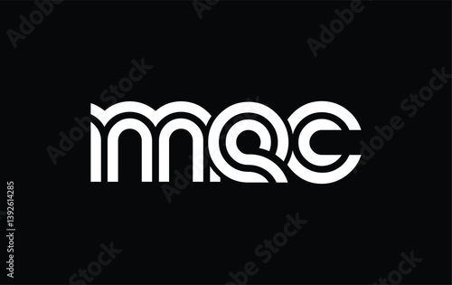 MEC Creative Unique Modern Letter Logo Design. Stylized logo featuring a unique letter design, presenting abstract minimalist aesthetics and modern appeal.