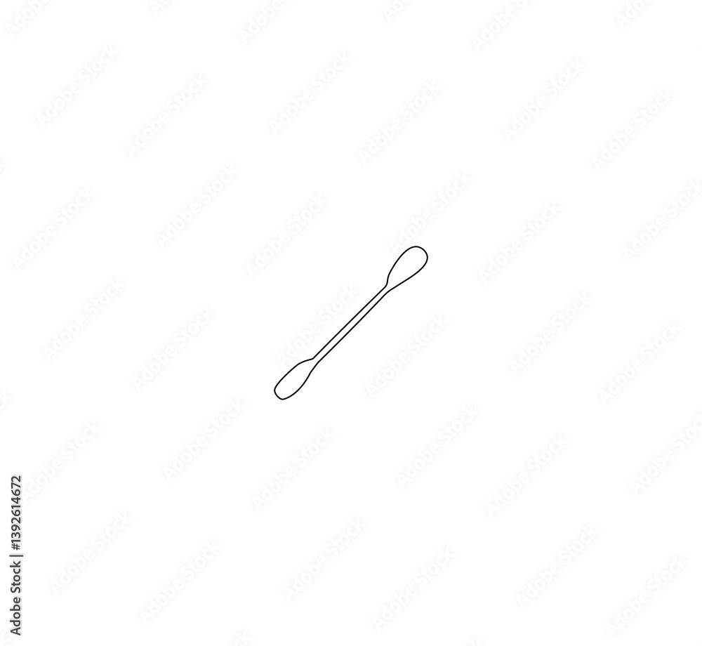 Boat paddle outline drawing illustration. Continuous line draw of boat paddle vector. Boat paddle outline drawing illustration. Continuous line draw of boat paddle vector.