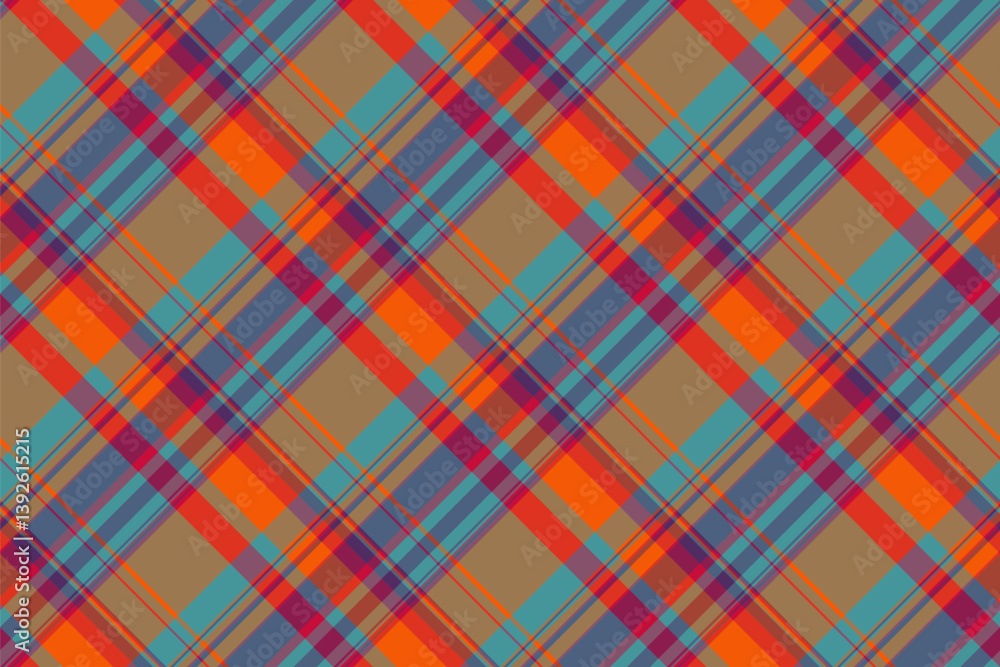 Obraz premium Endless background pattern texture, many seamless plaid textile. Woven fabric tartan check vector in red and pink colors.