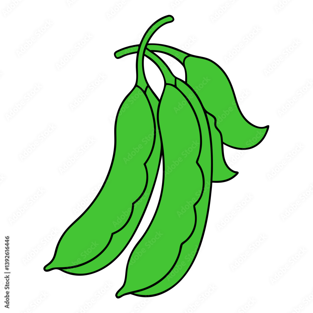 Green Beans Coloring Book Page – Line Art Outline Drawing for Botanical and Food Illustration Green Beans Coloring Book Page – Line Art Outline Drawing for Botanical and Food Illustration