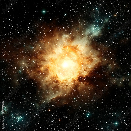 Wallpaper Mural Glorious and vast nebula in the sky showcasing a stunning array of celestial colors and patterns Torontodigital.ca