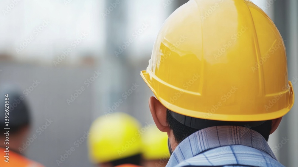 A building inspector checking for safety compliance. Featuring vigilance and accuracy A building inspector checking for safety compliance. Featuring vigilance and accuracy