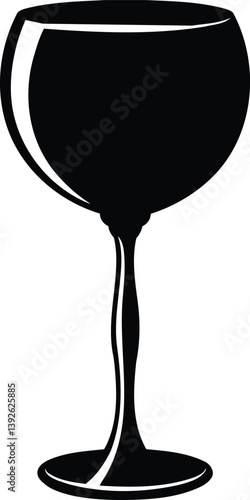 Gilt Goblet Black and White Illustration