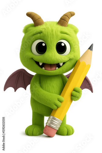 Monster mit Bleistift