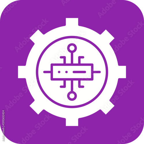 Server Settings icon vector image. Suitable for mobile apps, web apps and print media.