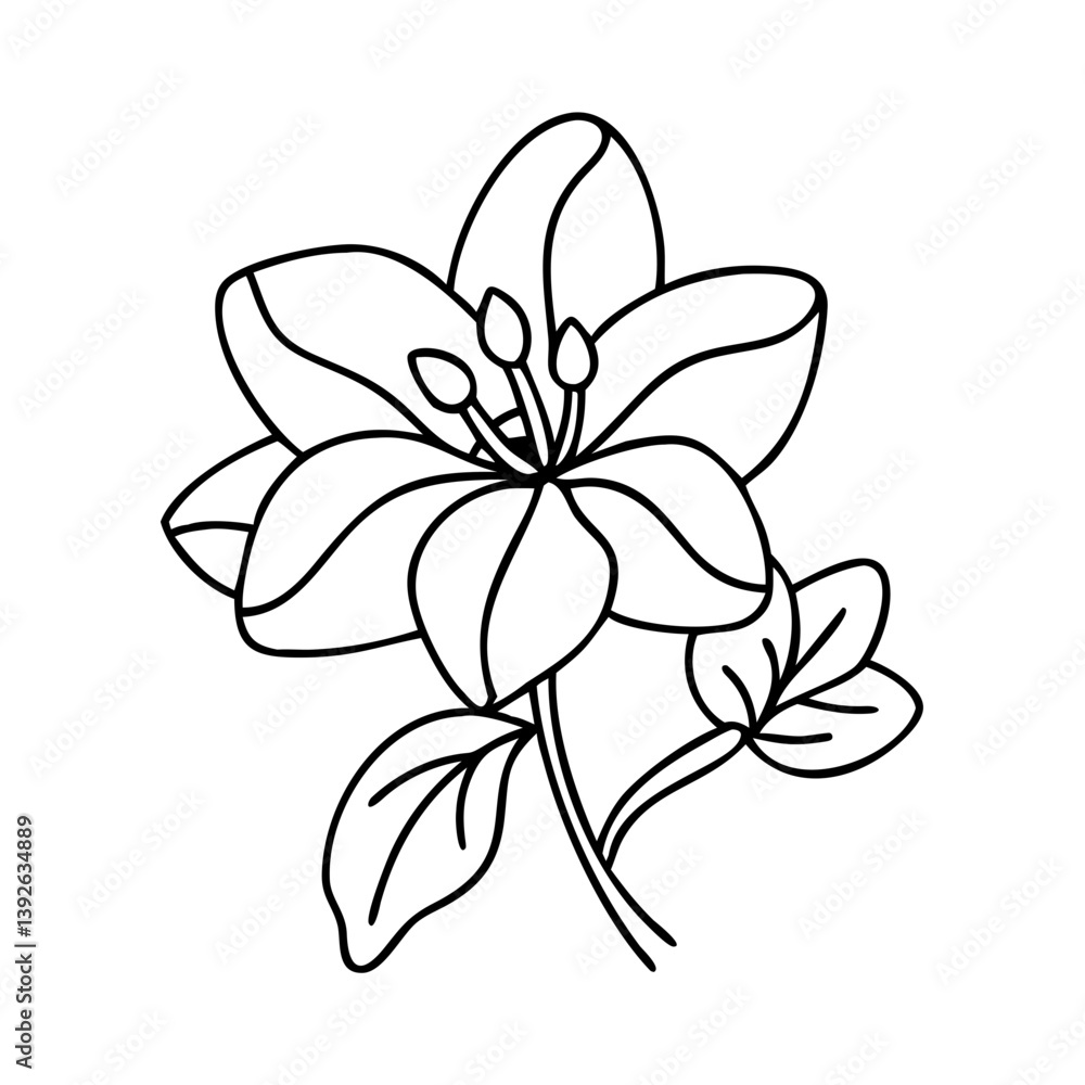Fototapeta premium spring flower icon, spring flower vector illustration-simple illustration of spring flower, perfect for spring flower logos and icons
