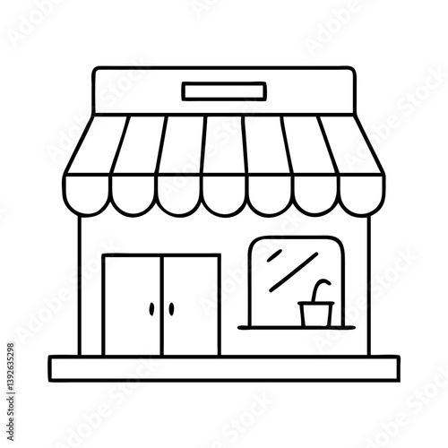 storefront icon, storefront vector illustration-simple illustration of storefront, perfect for storefront logos and icons