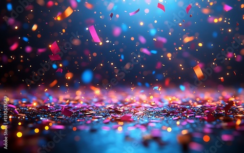 Wallpaper Mural Festive Confetti Explosion Celebrate. Torontodigital.ca