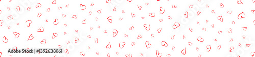 Red heart seamless pattern