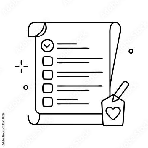 wishlist icon, wishlist vector illustration-simple illustration of wishlist, perfect for wishlist logos and icons