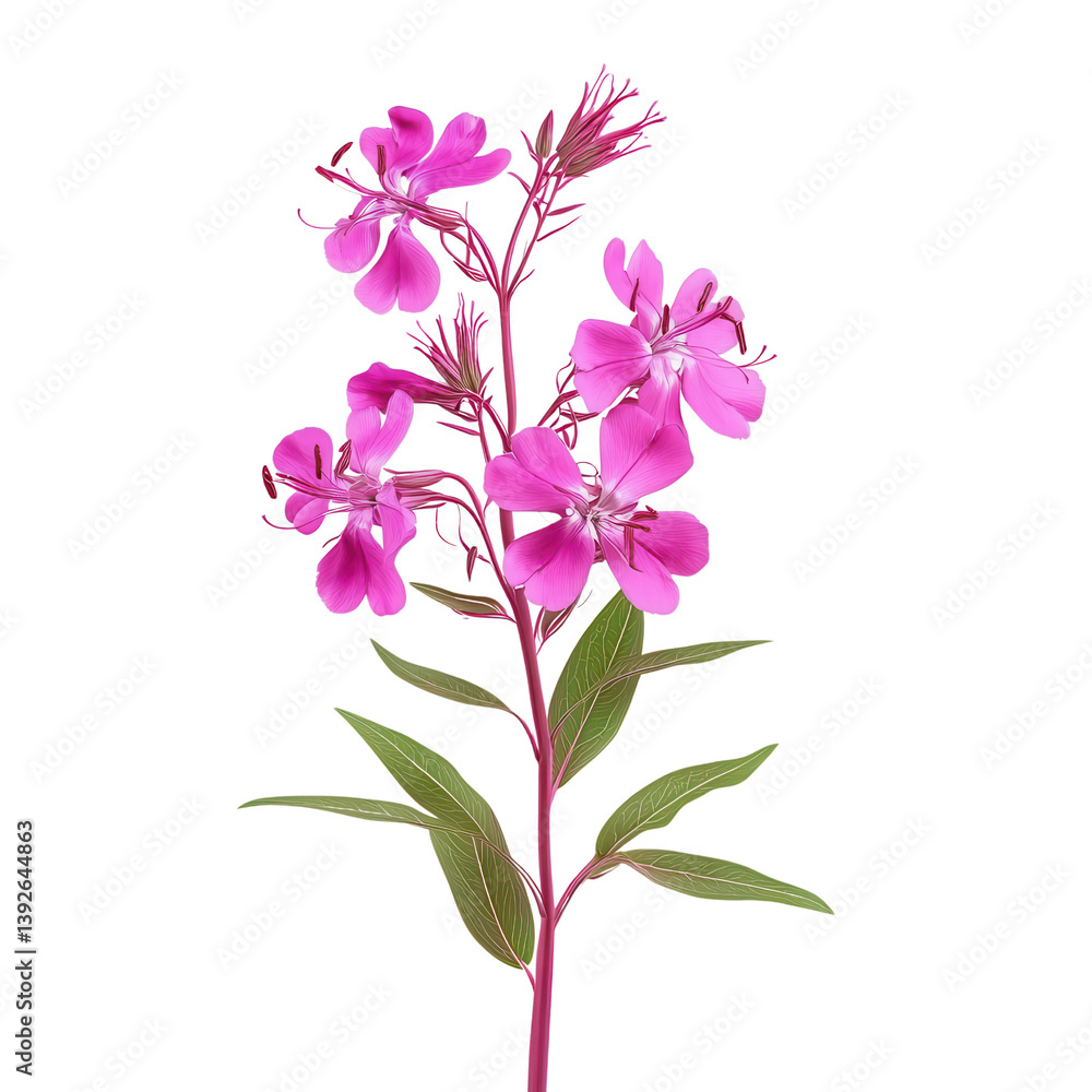 Vibrant Pink Wildflower: A captivating image showcases a striking pink wildflower, its delicate petals and intricate details rendered with stunning clarity. Vibrant Pink Wildflower: A captivating image showcases a striking pink wildflower, its delicate petals and intricate details rendered with stunning clarity.