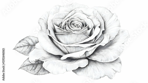 rose image drawing illustration